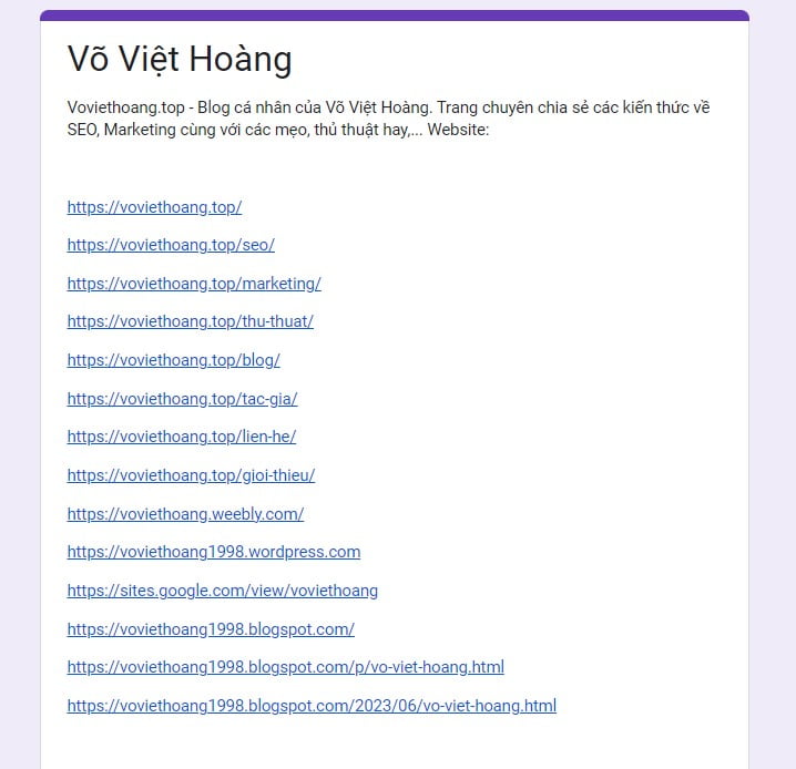 Nền tảng Google Forms