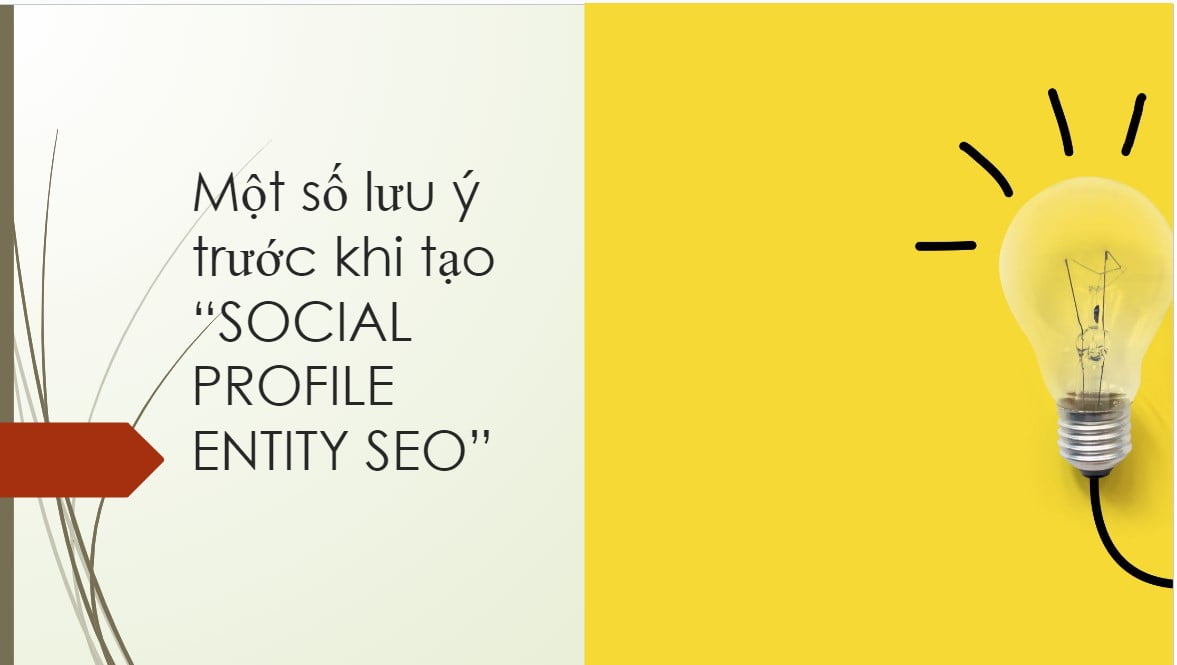 Một số lưu ý khi triển khai Social Profile Entity SEO