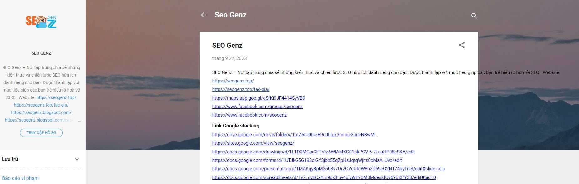 Post Blogger SEO GenZ