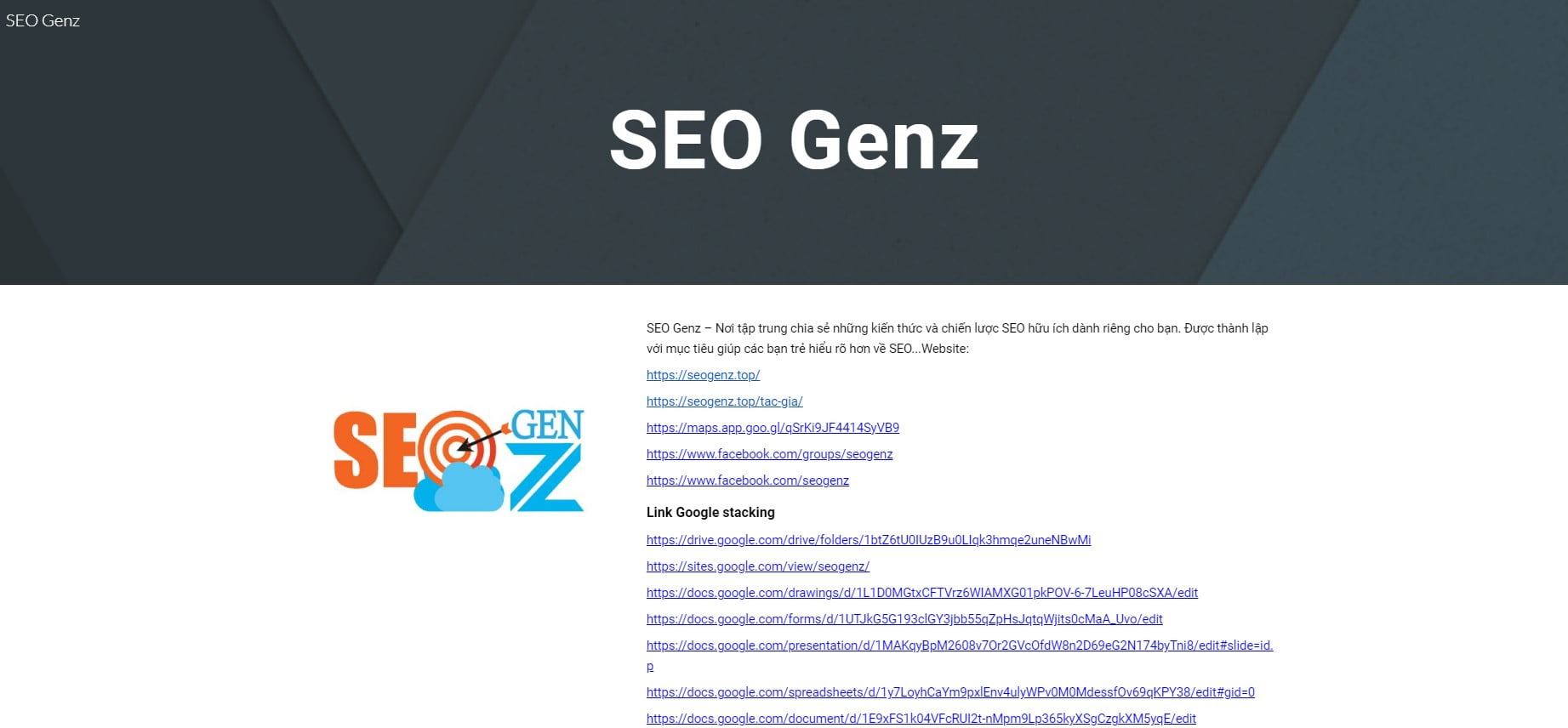 Google Site SEO GenZ