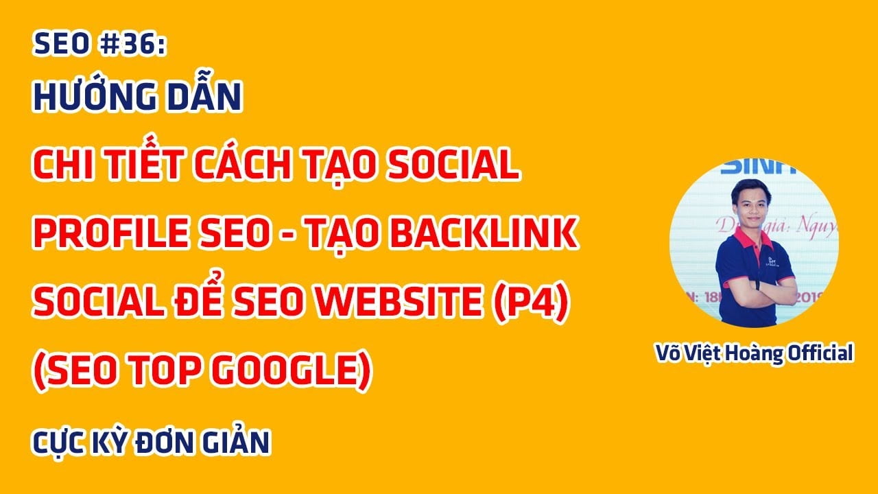 Cách Tạo Social Profile Entity - Tạo BackLink Social Để SEO (P4)