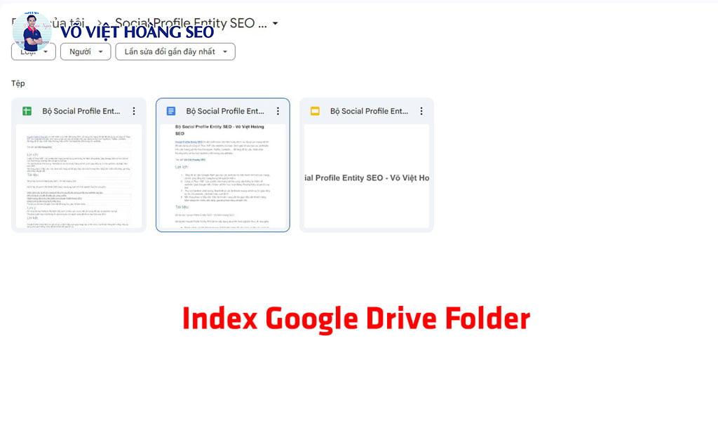 Mẹo Index Thư Mục Google Drive và Các Sản Phẩm Con