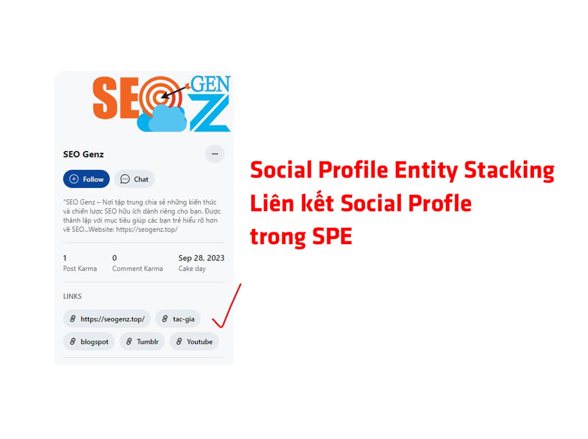 Social Profile Entity Stacking (Liên kết Social Profle) trong SPE