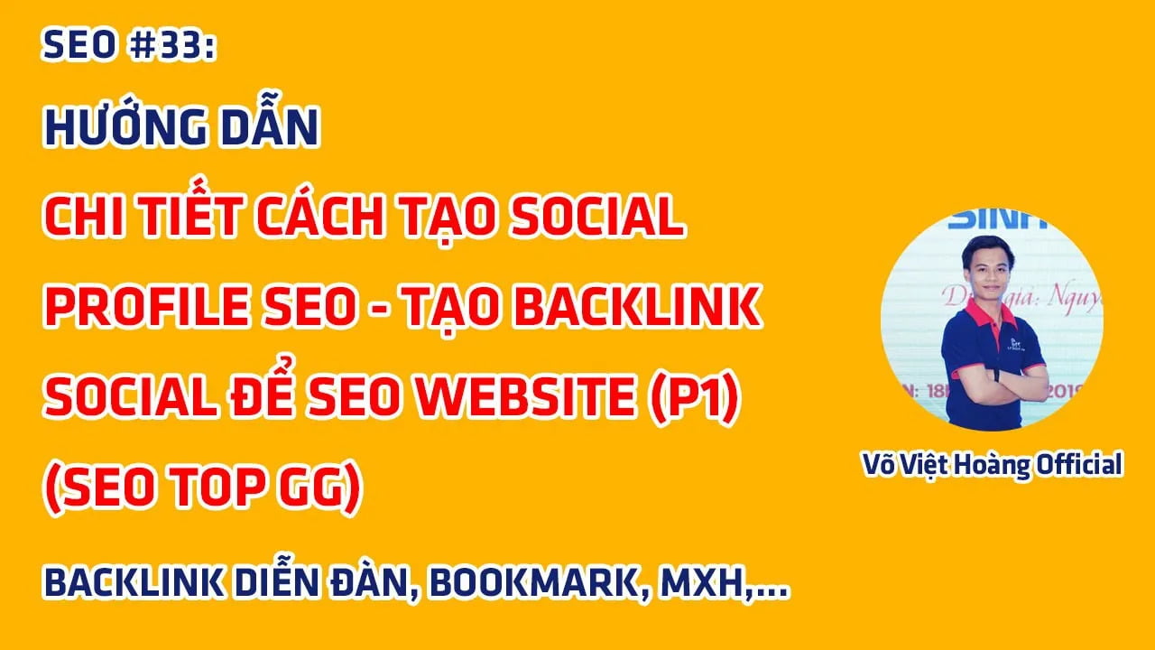 Tạo Social Profile Entity – Backlink Diễn Đàn, Bookmark, MXH P1