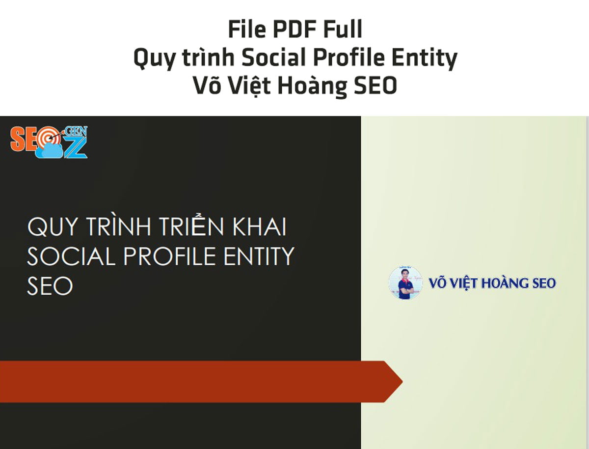 File PDF Full Quy trình Social Profile Entity - Võ Việt Hoàng SEO