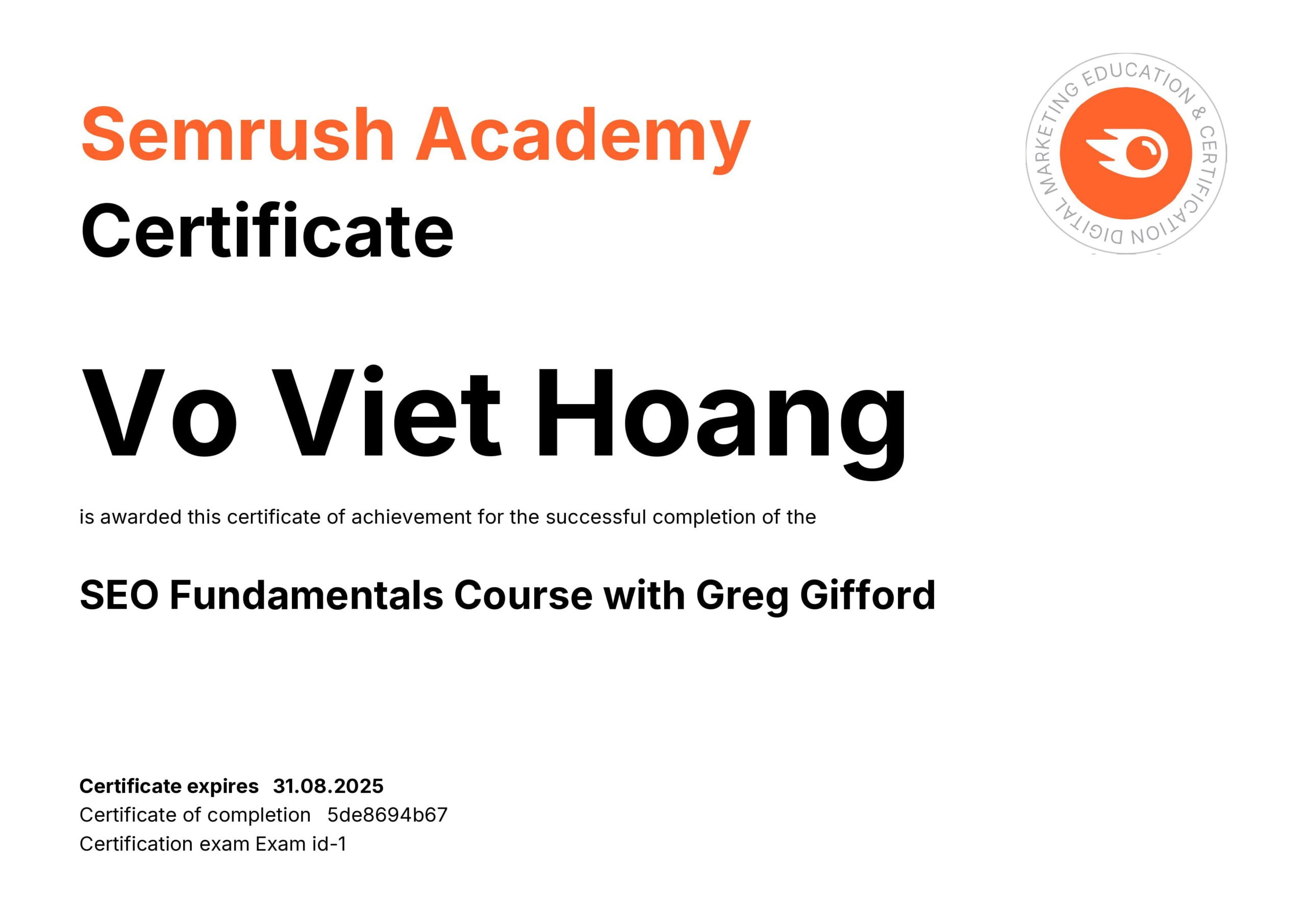 SEO Fundamentals Course with Greg Gifford